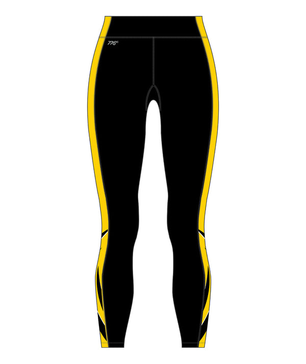 Women's ZLAC 7/8 Active Tight - Black/Yellow