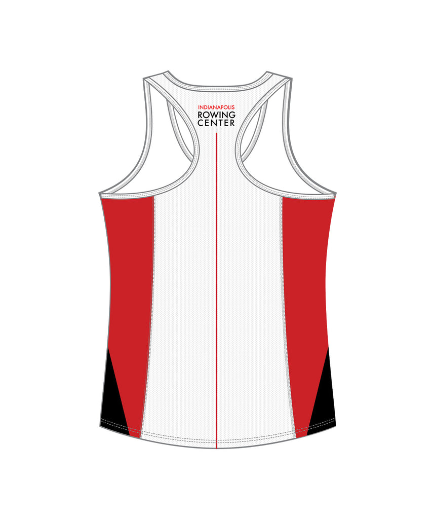 Women's Indianapolis Rowing Center Performance Tank - White/Red