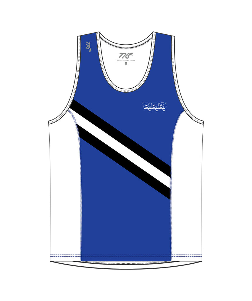 Men's Williamsburg Boat Club Performance Tank - Blue/White