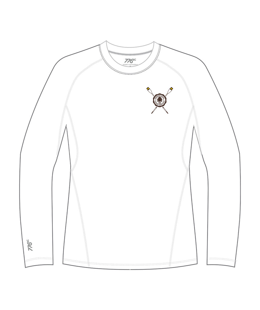 Men's Brunswick School Boat Club  Base Layer LS - White