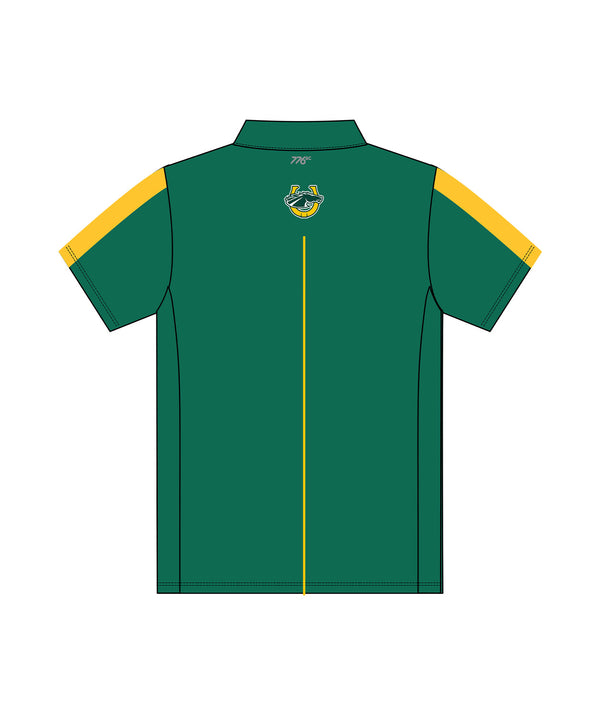 Men's Skidmore College Rowing Polo SS - Green/Yellow