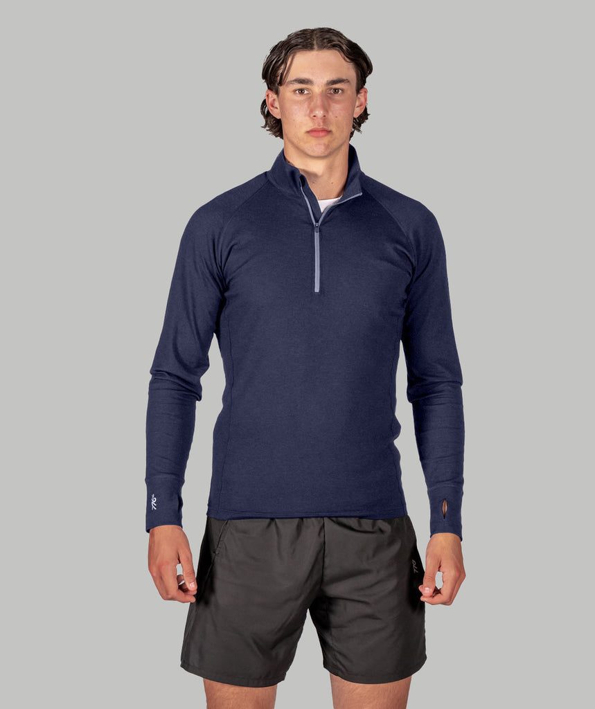 Men's Wreath Pro-Merino 1/4 Zip - Navy