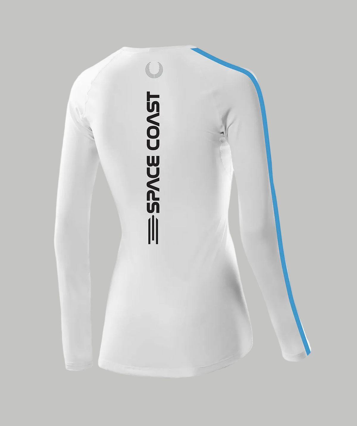 Women's Space Coast Crew Base Layer LS - White/Blue
