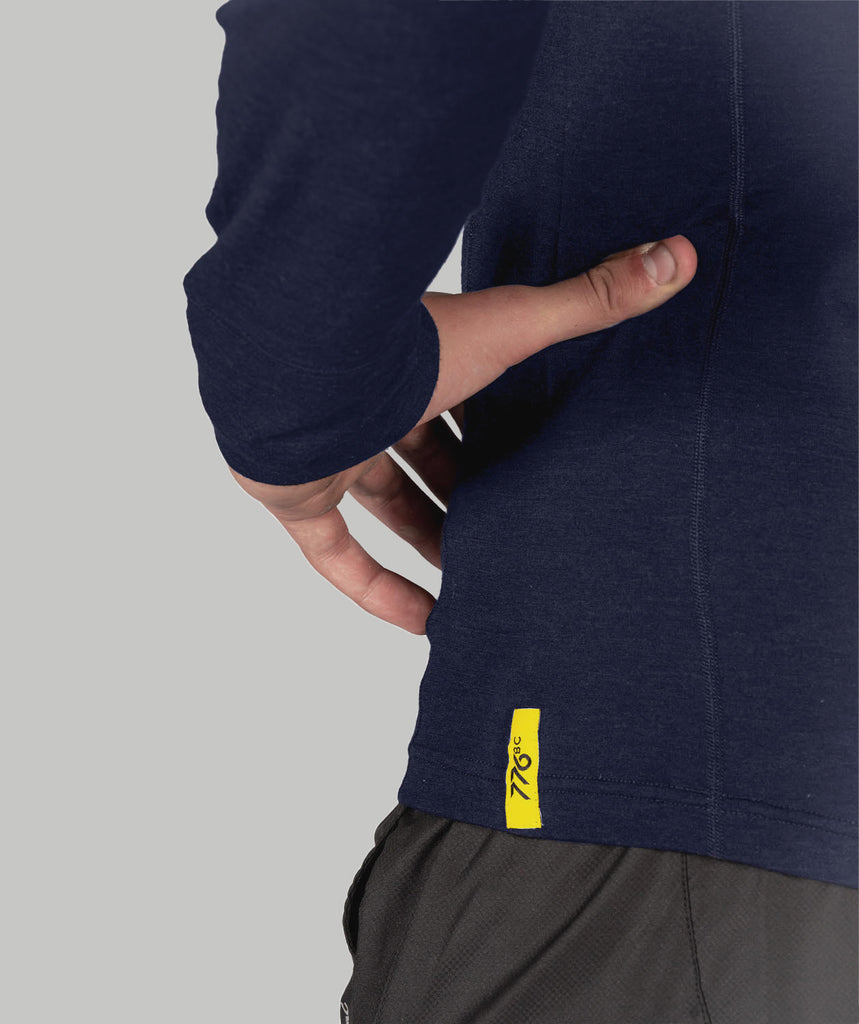 Men's Wreath Pro-Merino 1/4 Zip - Navy