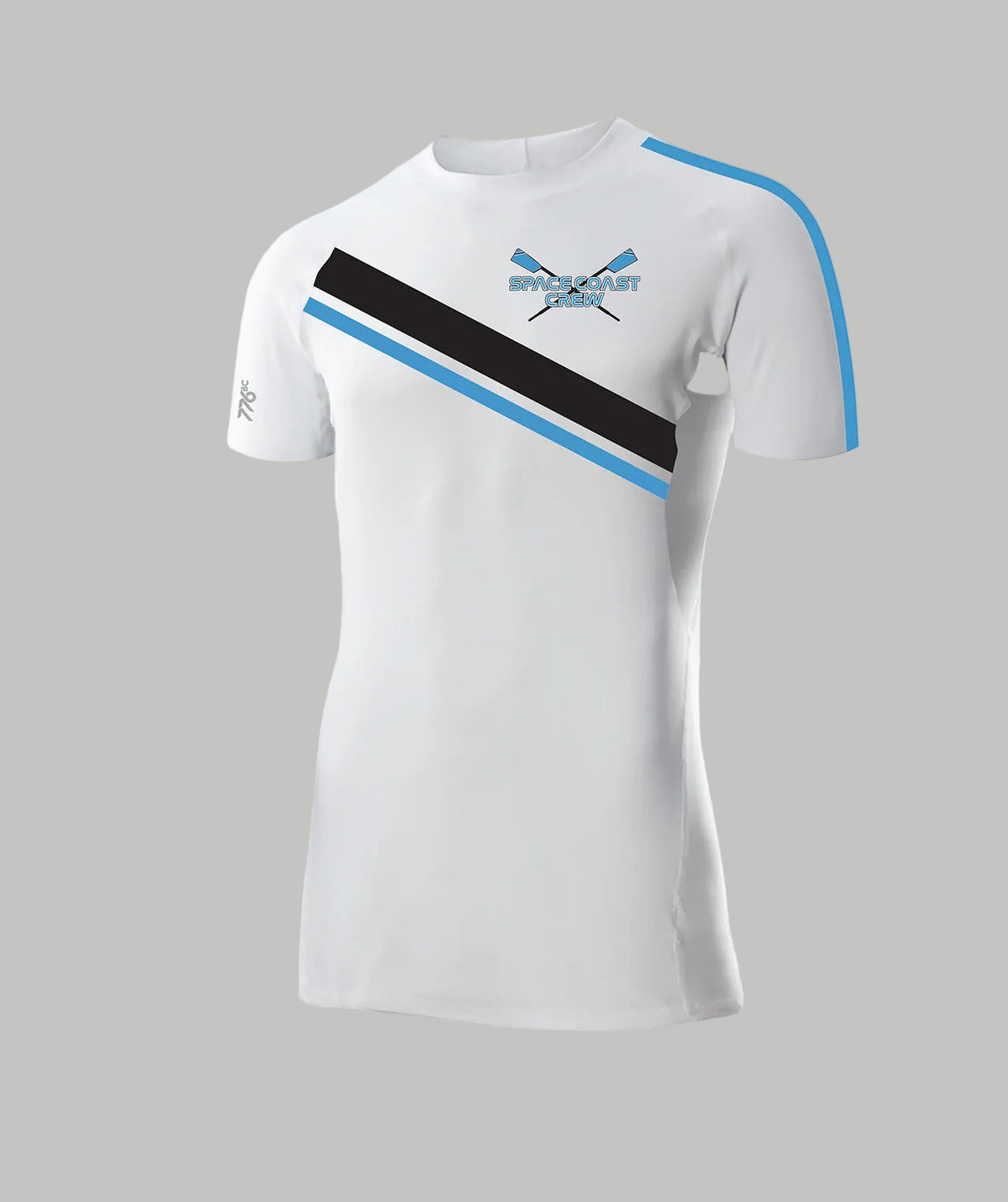 Men's Space Coast Crew Base Layer SS - White/Blue
