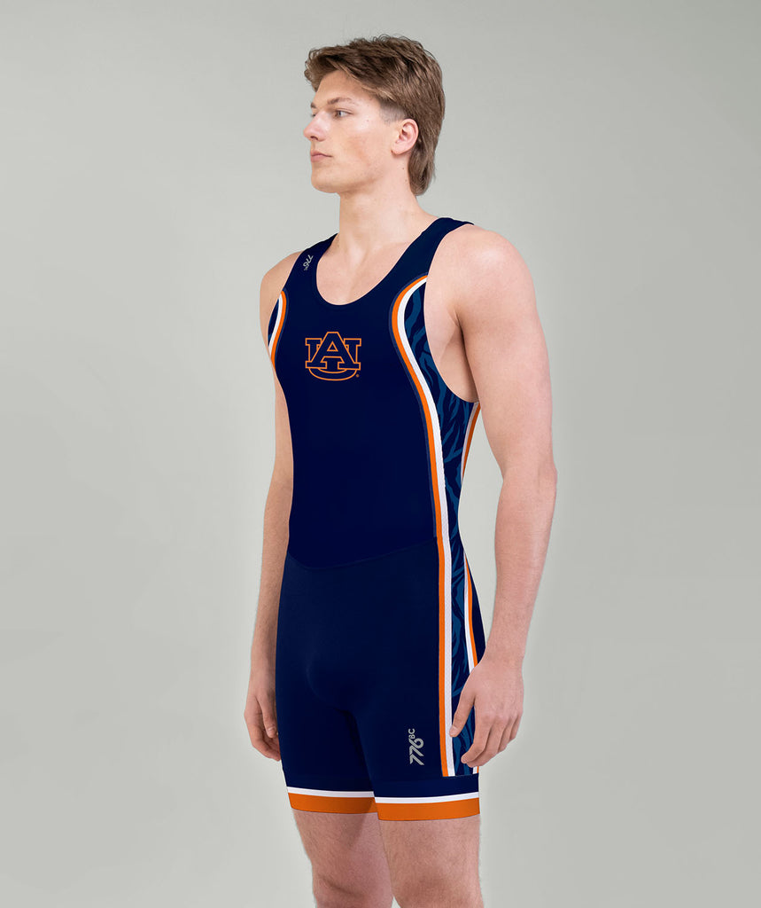 Men's Auburn University Rowing Club Pro Unisuit - Navy/Orange