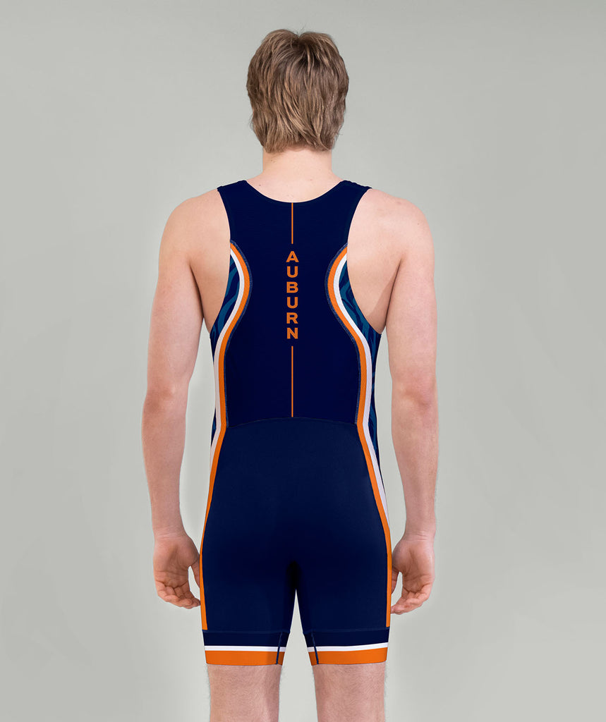 Men's Auburn University Rowing Club Pro Unisuit - Navy/Orange
