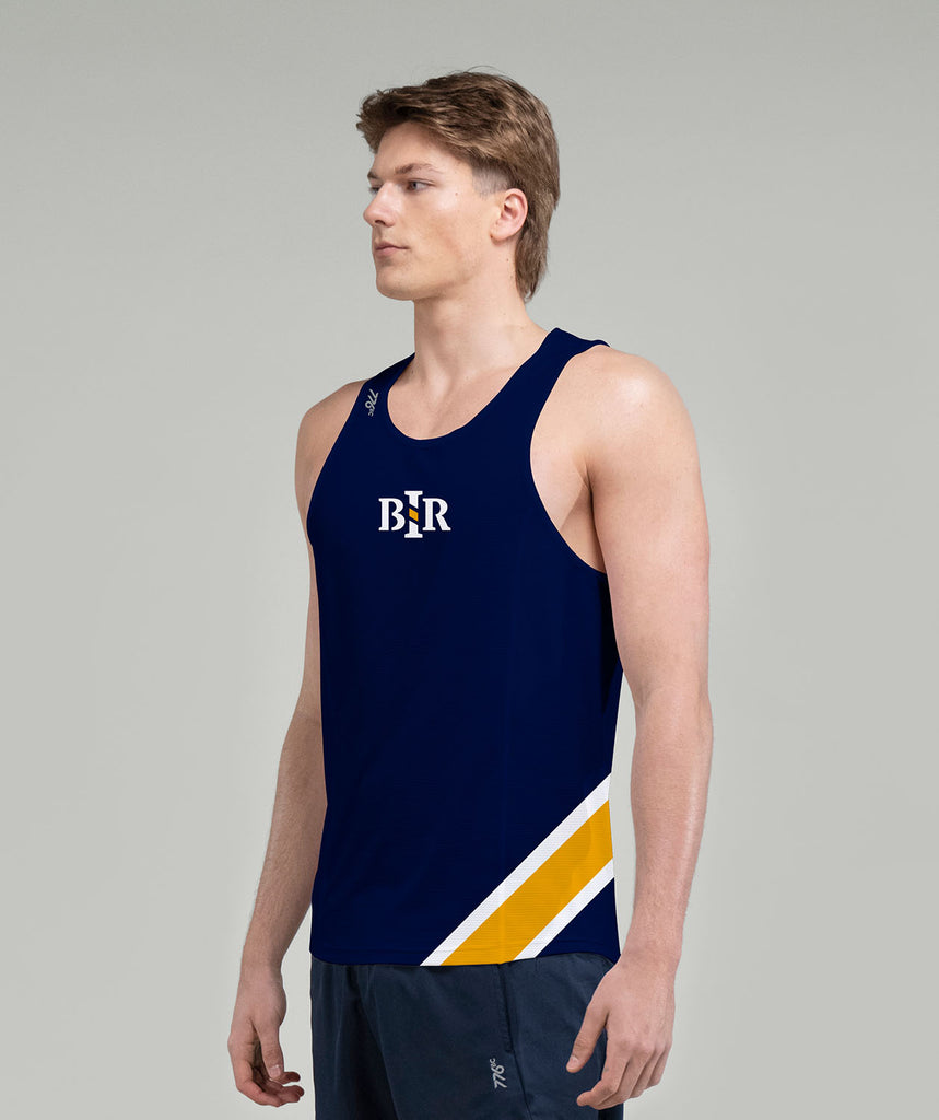 Men's Bainbridge Island Rowing Performance Tank - Navy/Yellow