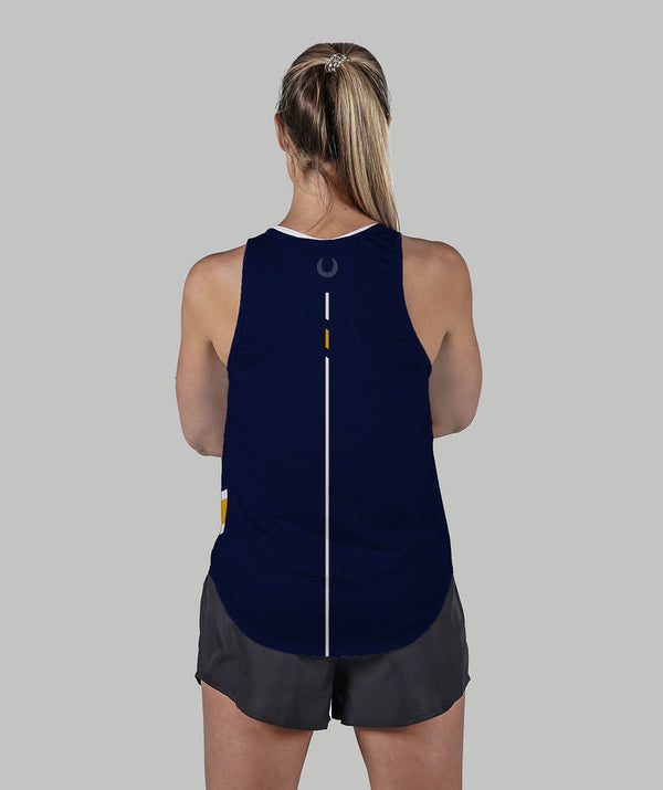 Women's Bainbridge Island Rowing Training Tank - Navy/Yellow