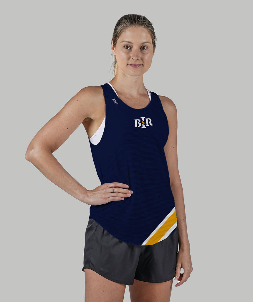 Women's Bainbridge Island Rowing Training Tank - Navy/Yellow