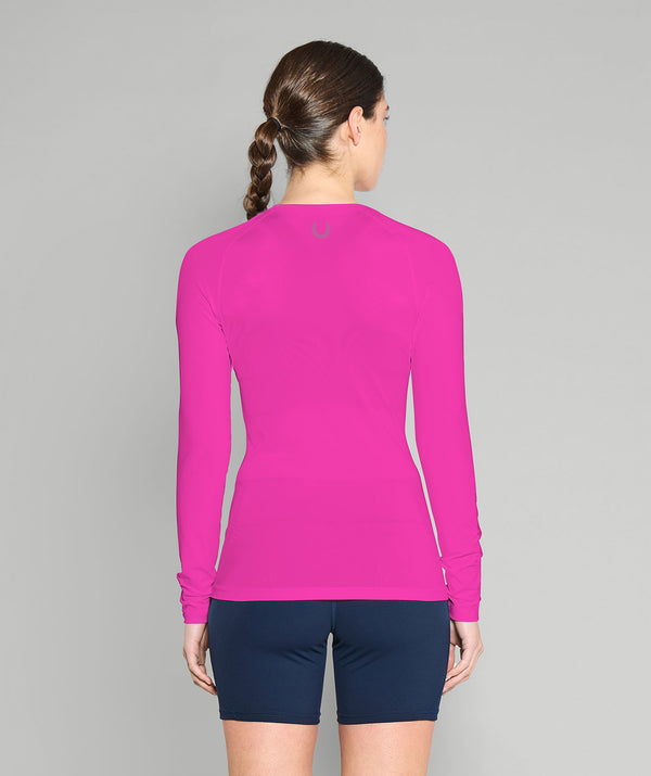 Women's Bainbridge Island Rowing Winter Base Layer LS - Neon Pink