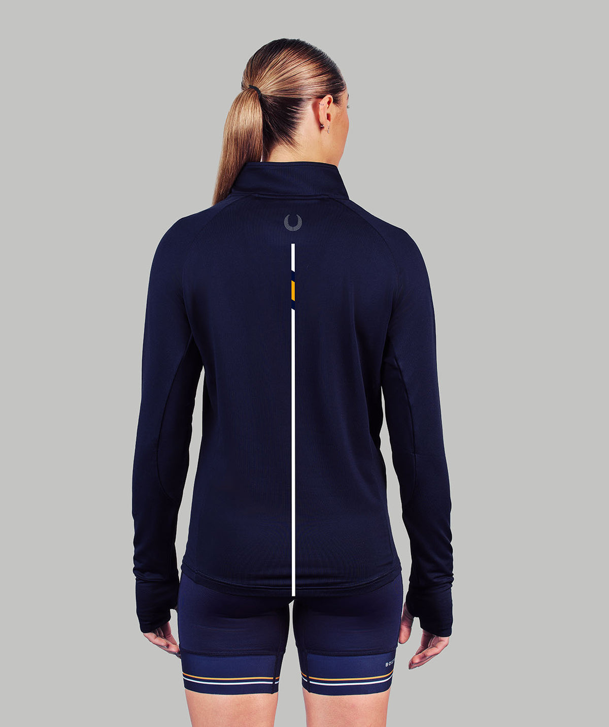 Women's Bainbridge Island Rowing Training Quarter Zip - Navy