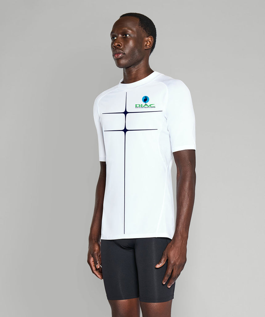 Men's Bair Island Aquatic Center Motion Base Layer SS - White/Navy