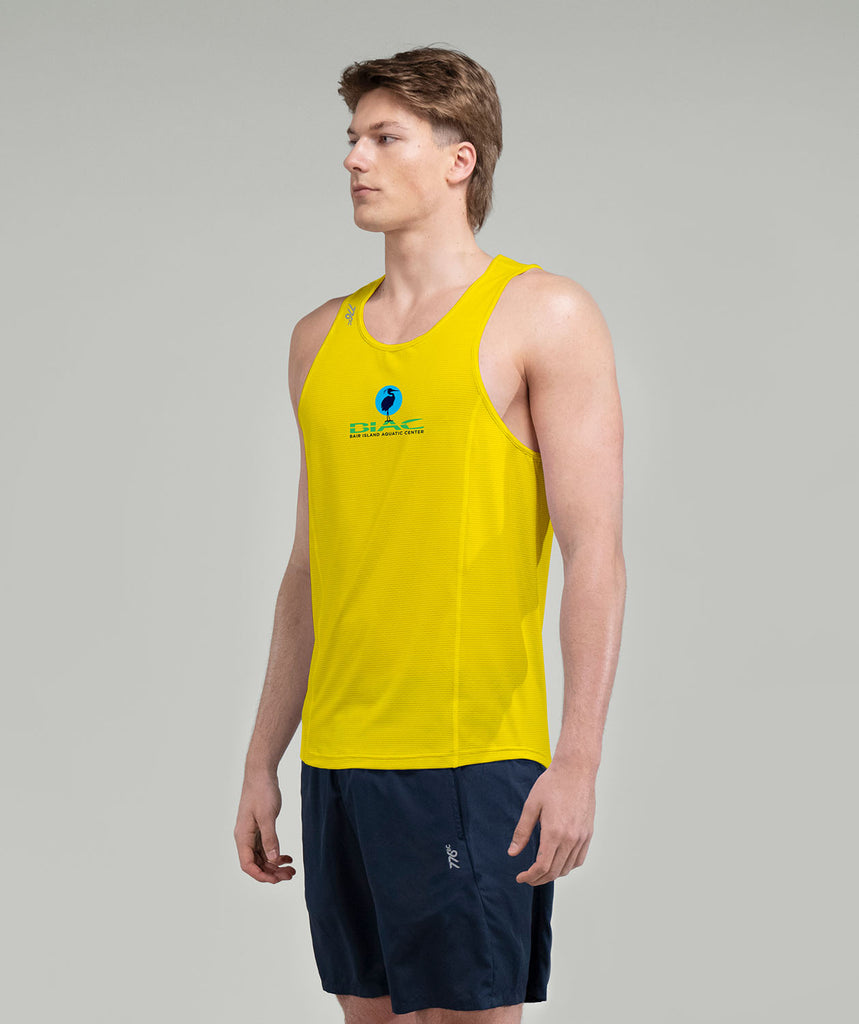 Men's Bair Island Aquatic Center Performance Tank - Hi-Vis Yellow