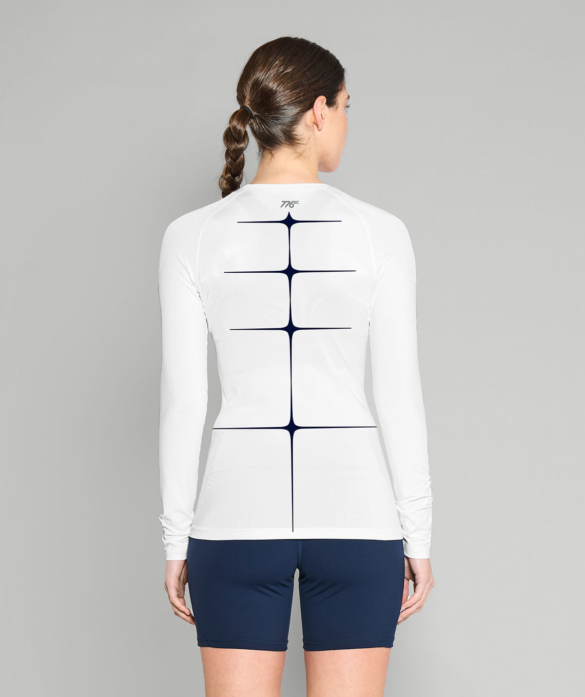 Women's Bair Island Aquatic Center Motion Base Layer LS - White/Navy