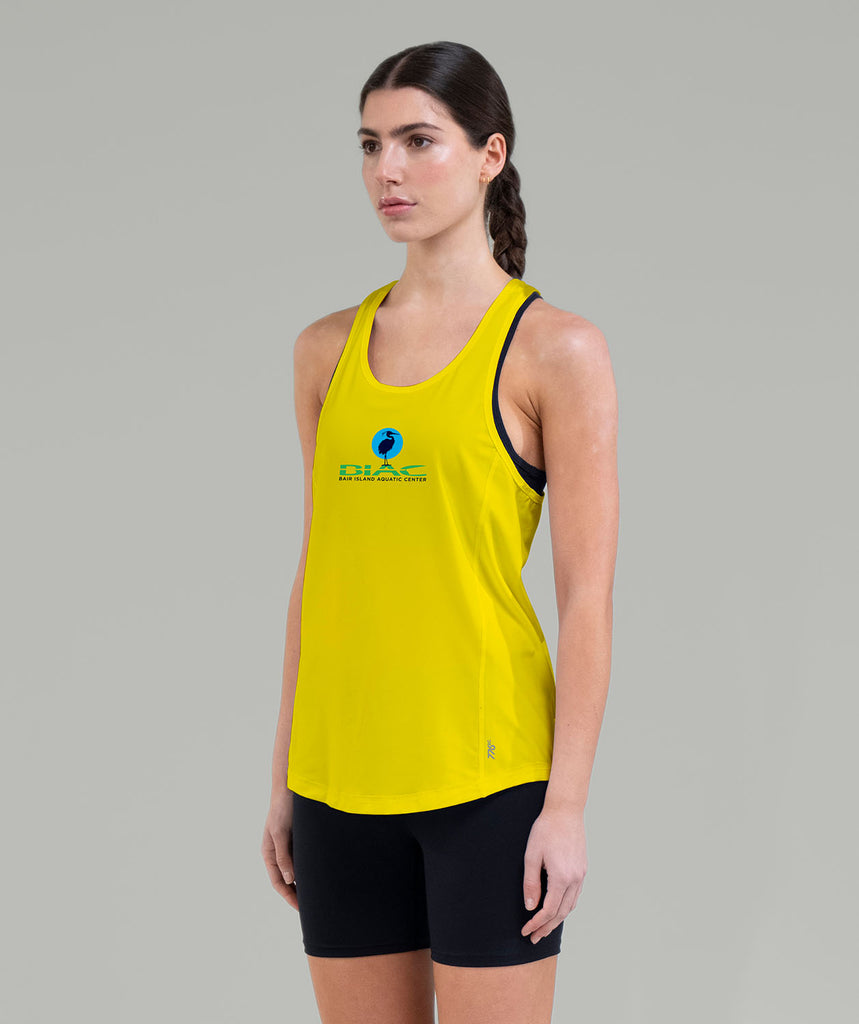 Women's Bair Island Aquatic Center Performance Tank - Hi-Vis Yellow
