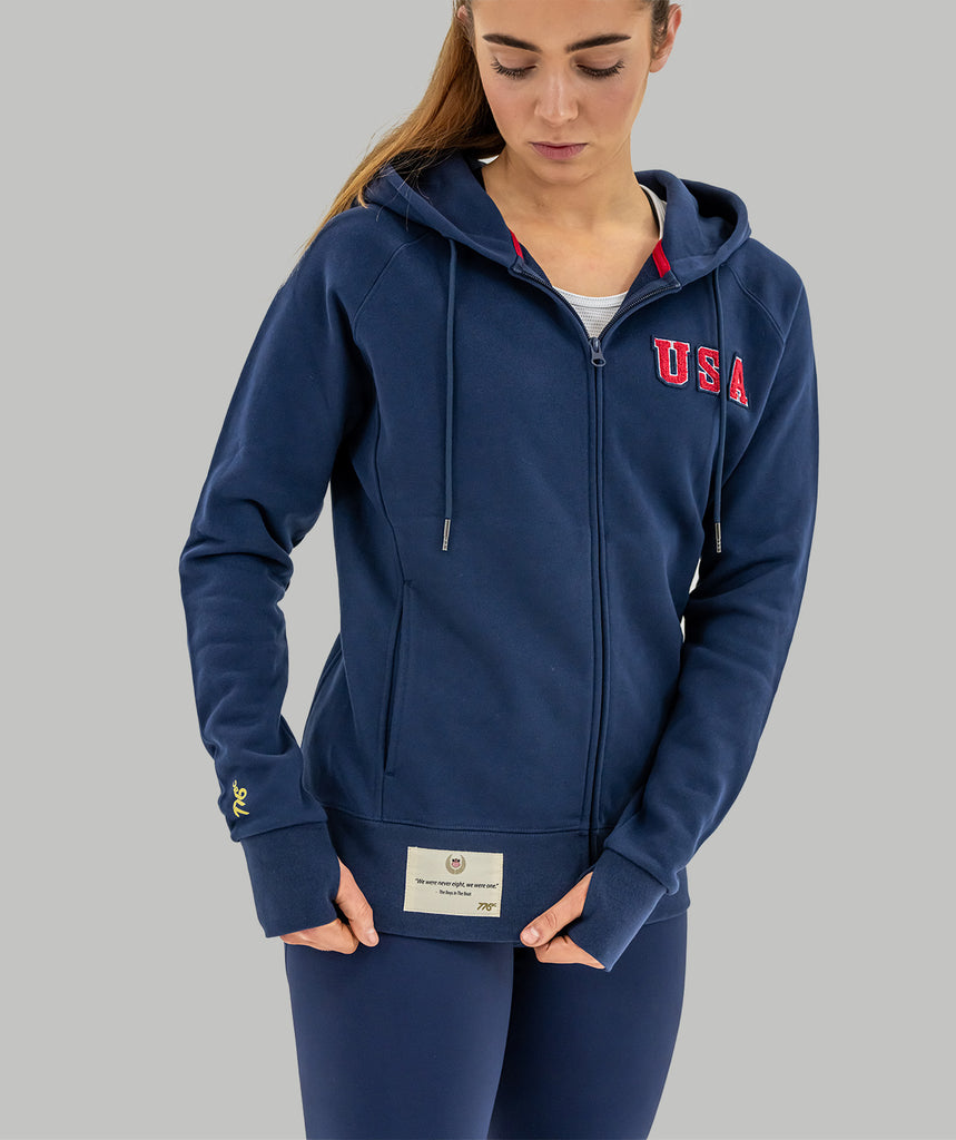Women's 776BC x Boys in the Boat Zip Hoodie - Navy