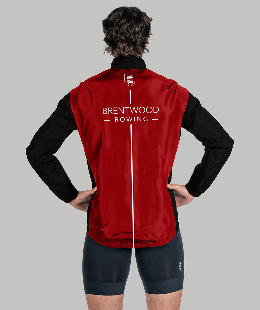 Men's Brentwood College School Cirrostratus Wind Jacket - Black/Red