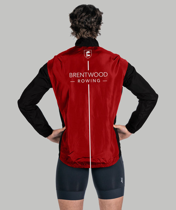 Men's Brentwood College School Cirrostratus Wind Jacket - Black/Red