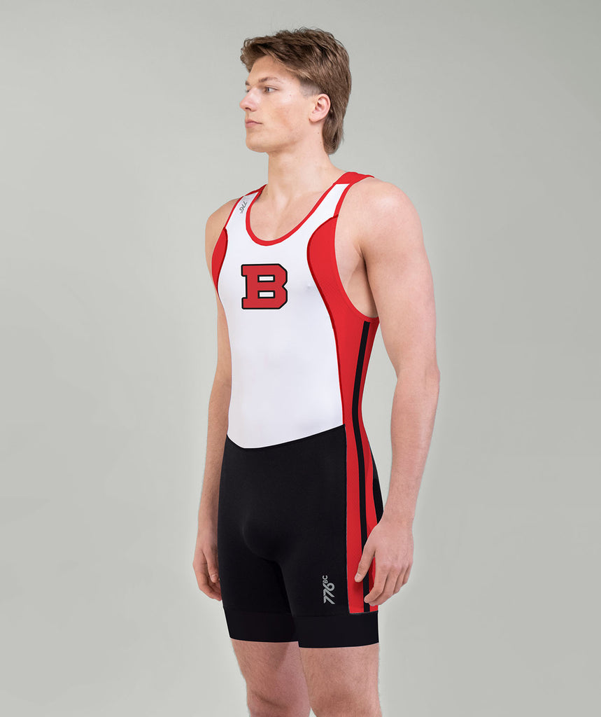 Men's Brentwood College School Pro Unisuit - White/Red (Racing)