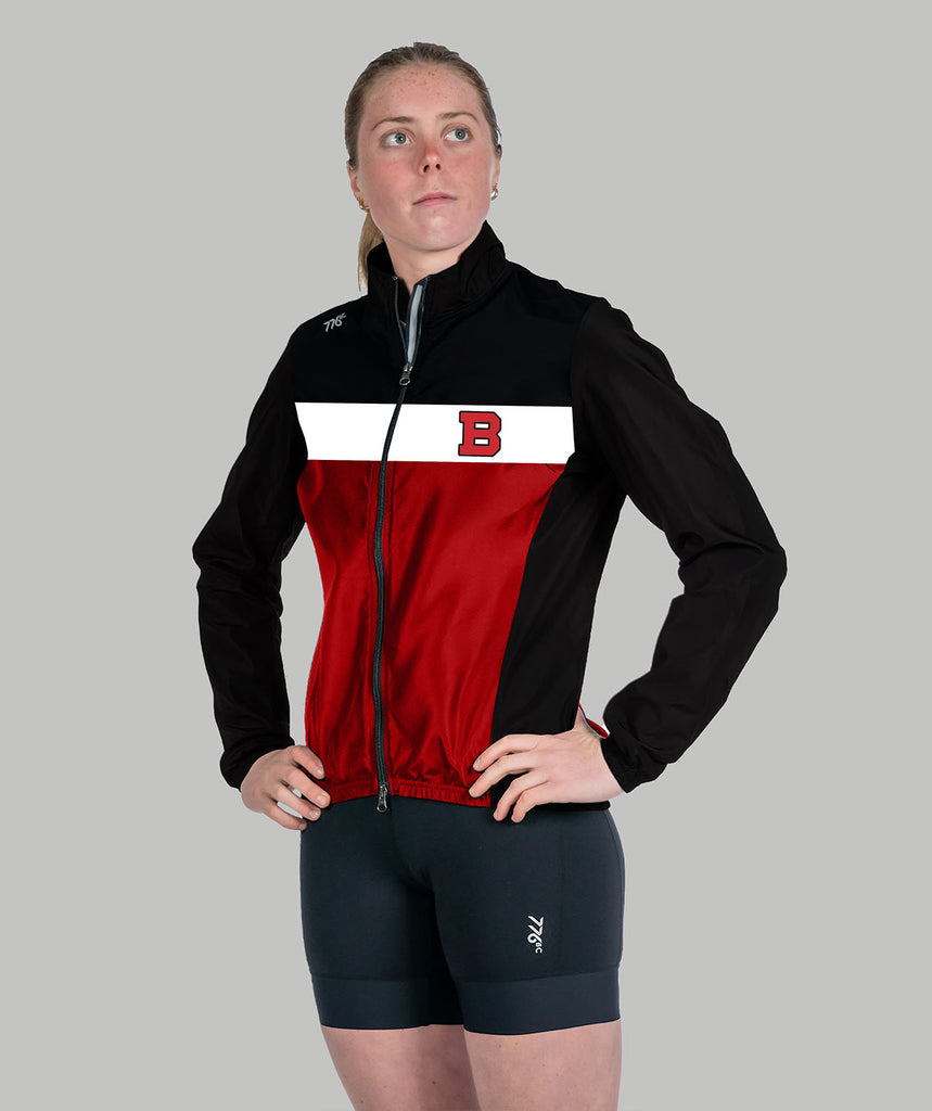 Women's Brentwood College School Cirrostratus Wind Jacket - Black/Red