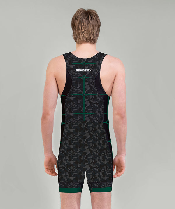 Men's Brooks School Motion Pro Unisuit - Black/Green