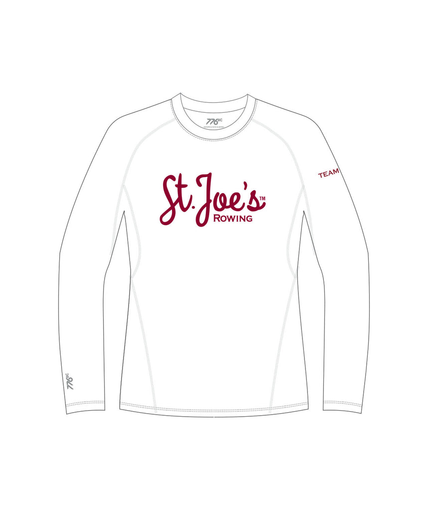 Men's Saint Joseph's University Base Layer LS - White