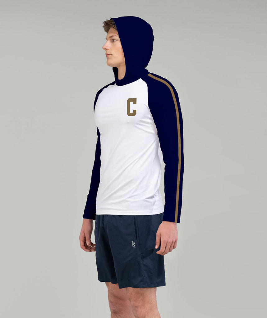 Men's Canisius High School Summer Hoodie LS - White/Navy