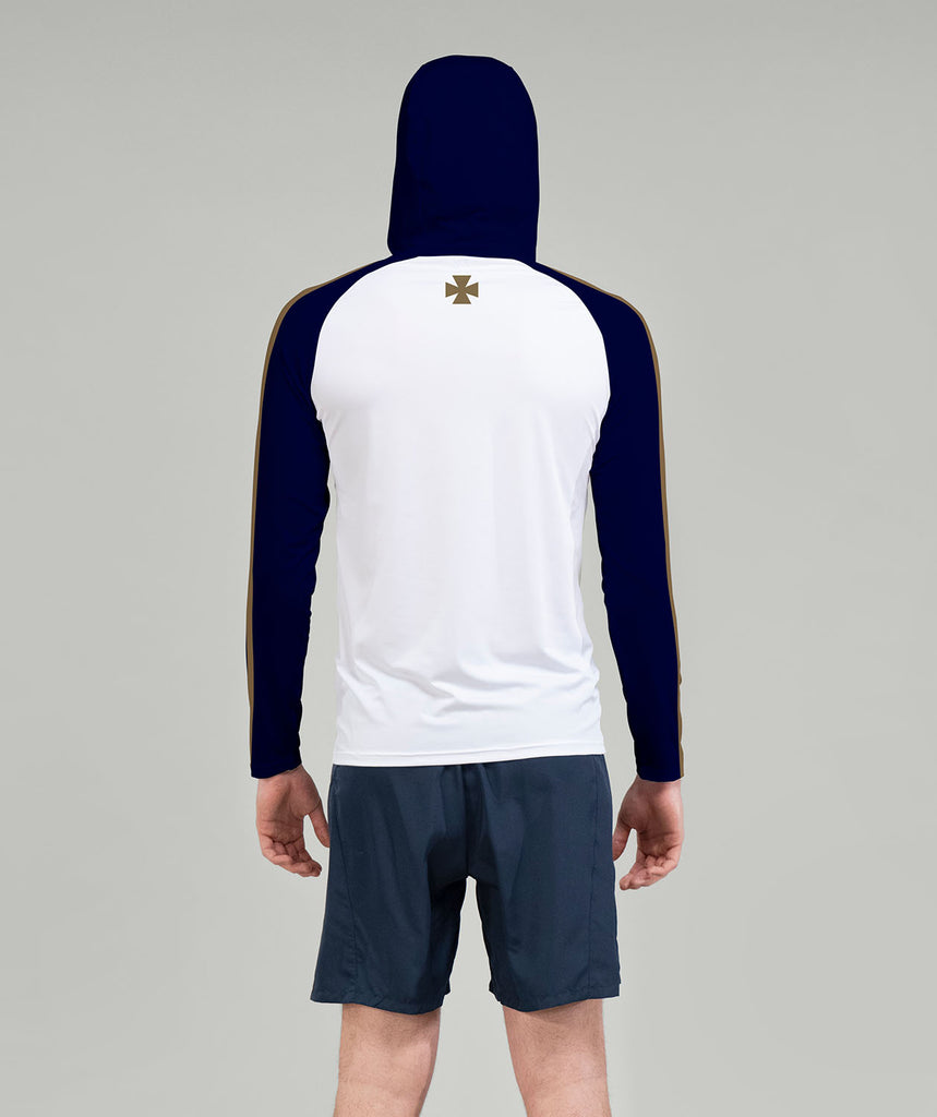 Men's Canisius High School Summer Hoodie LS - White/Navy