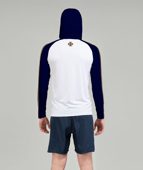 Men's Canisius High School Summer Hoodie LS - White/Navy