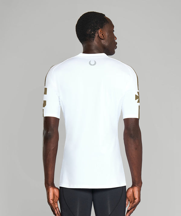 Men's Canisius High School Base Layer SS - White/Gold