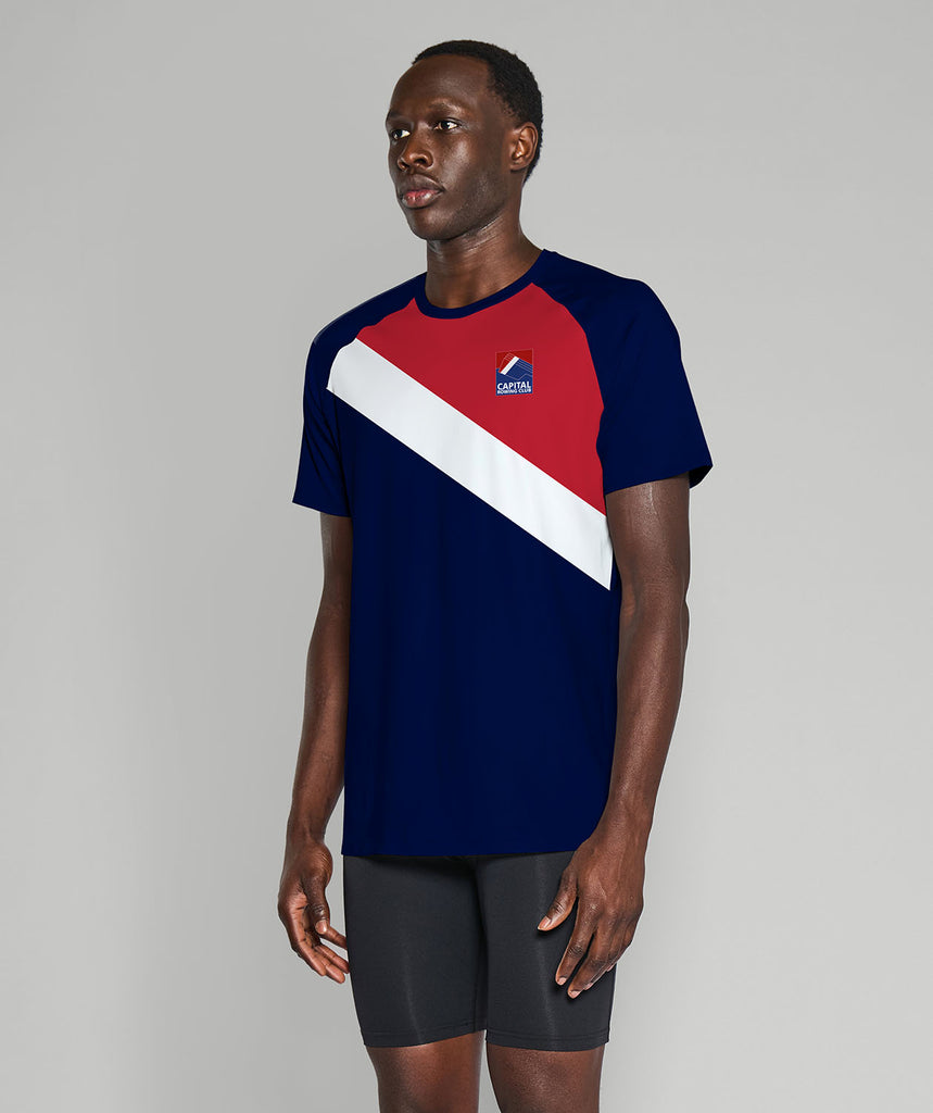Men's Capital Masters Training T-Shirt SS - Navy/Red
