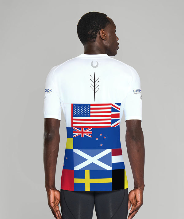 Men's Chinook Flags Base Layer SS - White