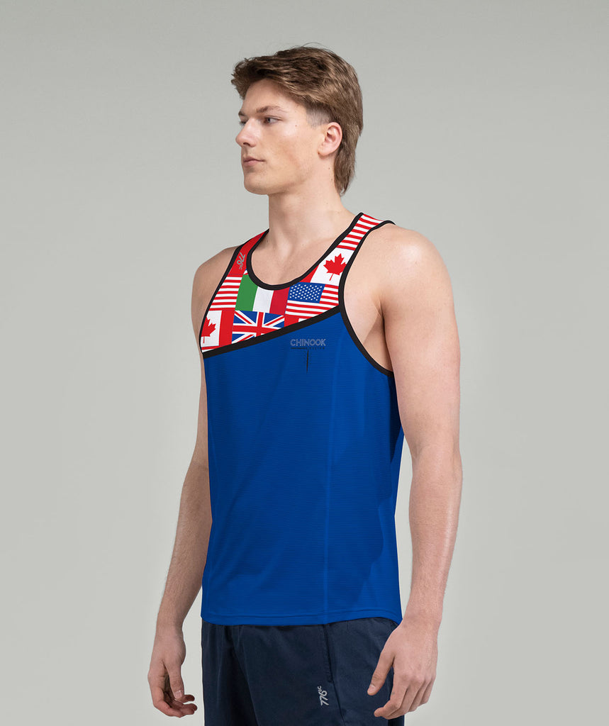 Men's Chinook Race Tank - Blue