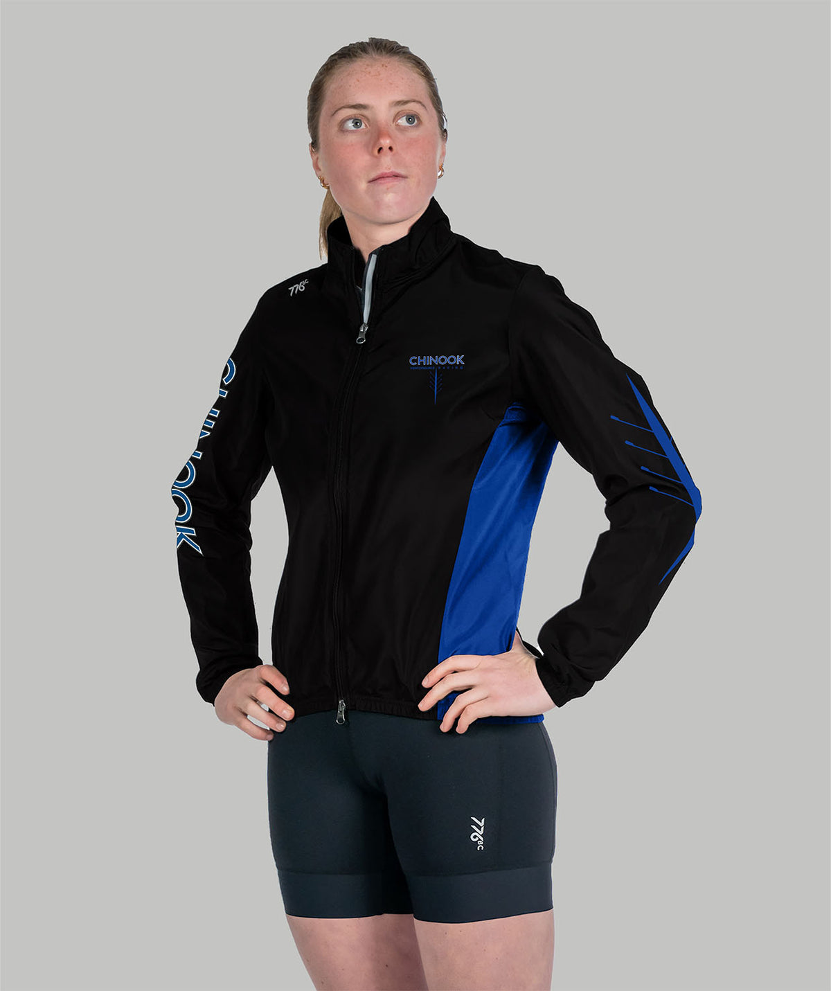 Women's Chinook Cirrostratus Wind Jacket - Black/Blue
