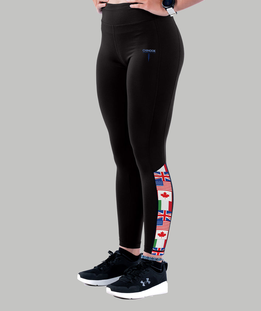 Women's Chinook Flags Streamline Tight - Black