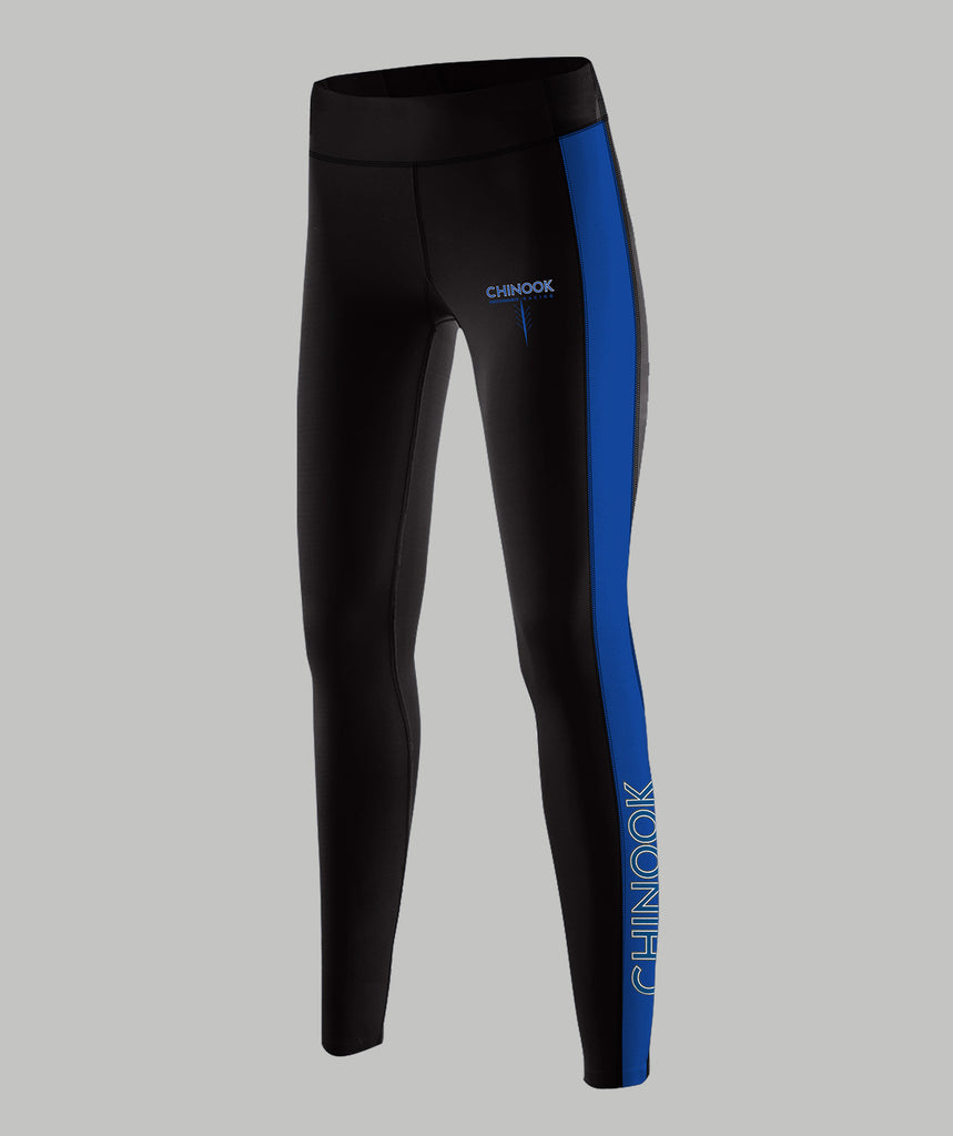 Women's Chinook 7/8 Streamline Tight - Black/Blue
