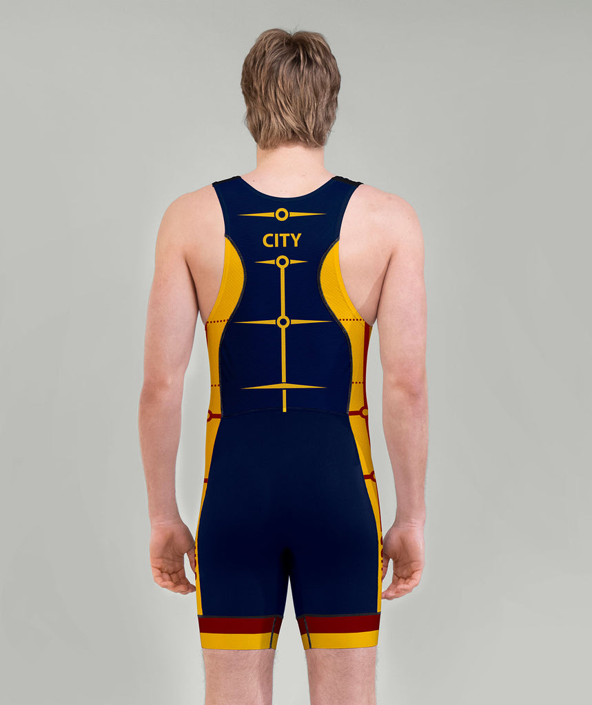 Men's City Of Cambridge Pro Unisuit - Navy/Yellow