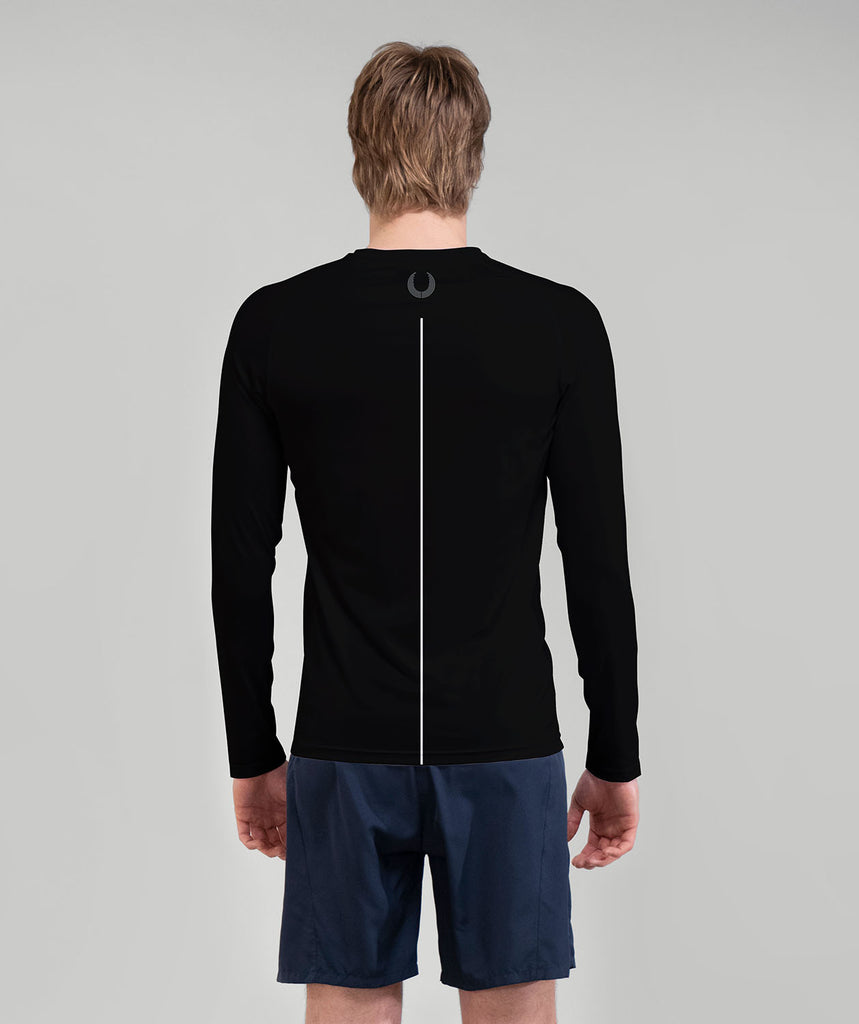 Men's Colby College Winter Base Layer LS - Black