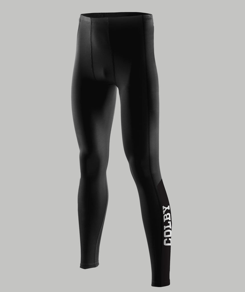Men's Colby College Streamline Tight - Black