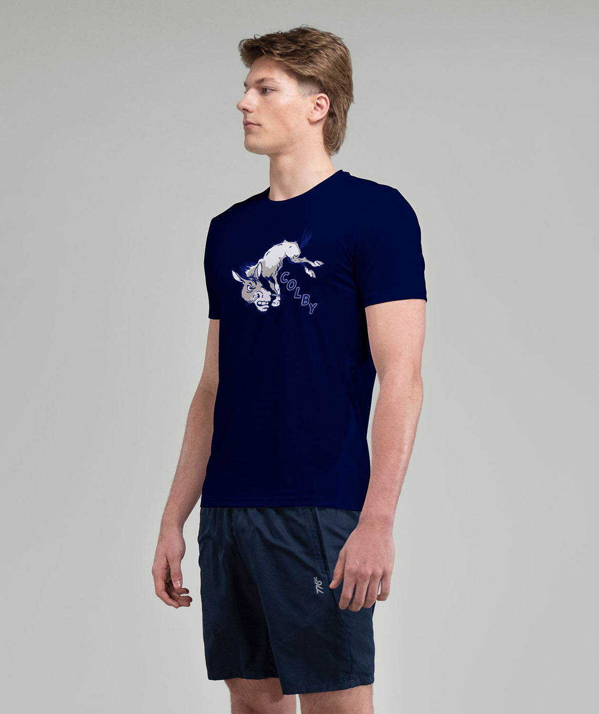 Men's Colby College Performance T-Shirt SS - Navy