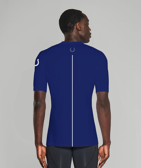 Men's Colby College Base Layer SS - Blue