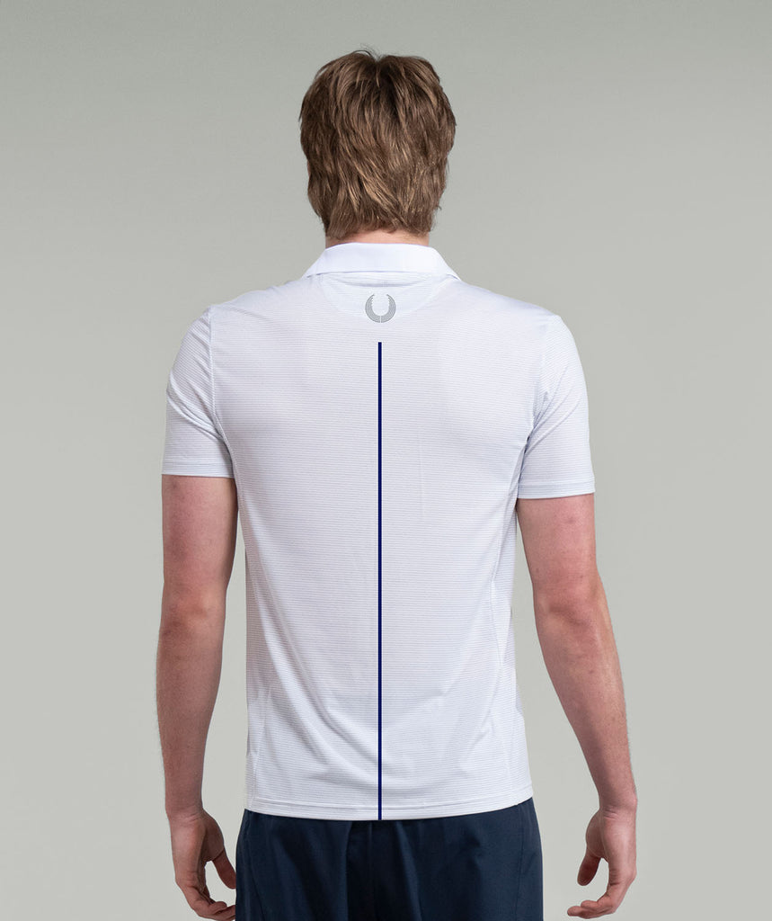 Men's Colby College Polo SS - White