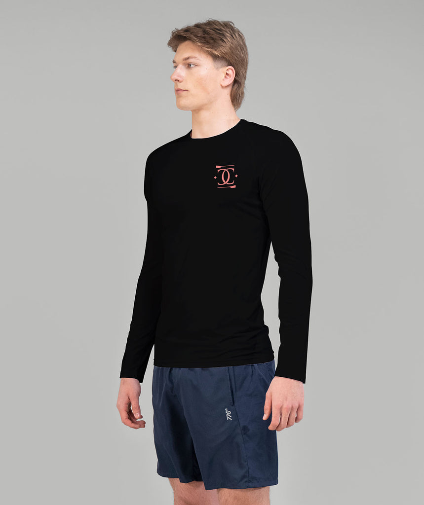 Men's College Club Seattle Base Layer LS - Black