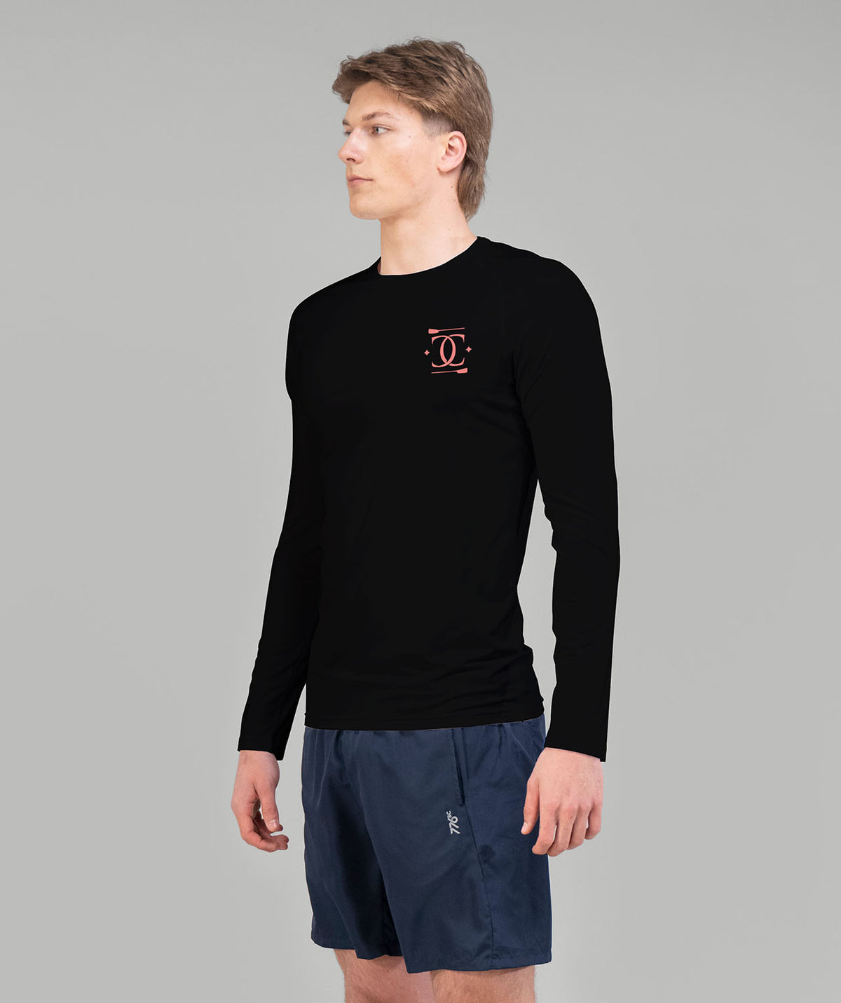 Men's College Club Seattle Base Layer LS - Black
