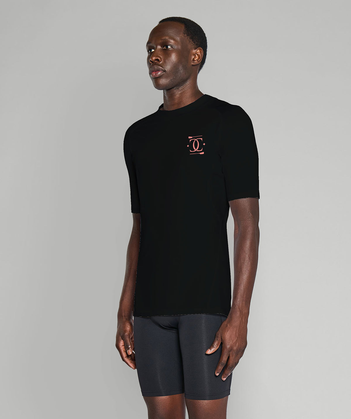Men's College Club Seattle Base Layer SS - Black