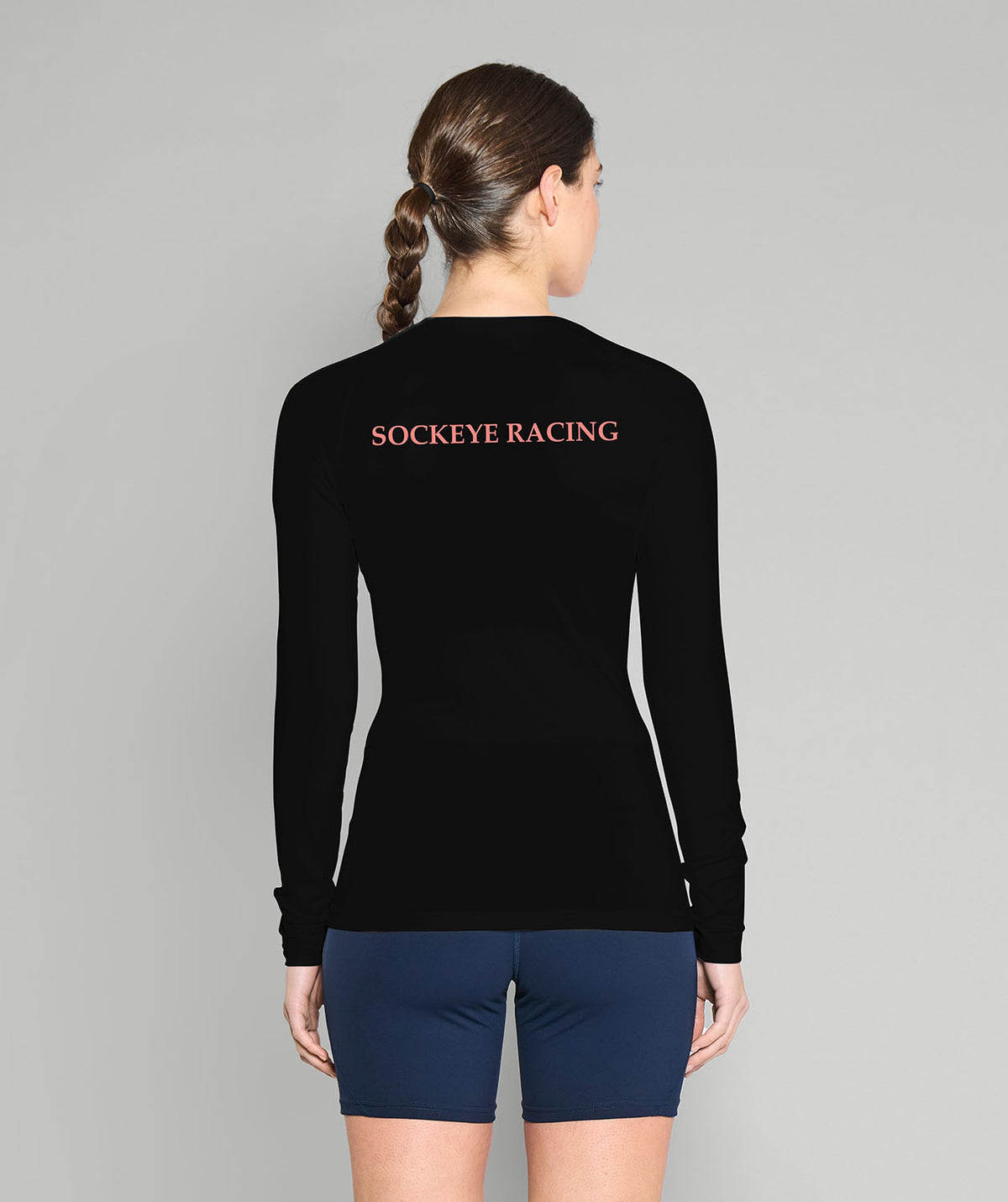 Women's College Club Seattle Base Layer LS - Black