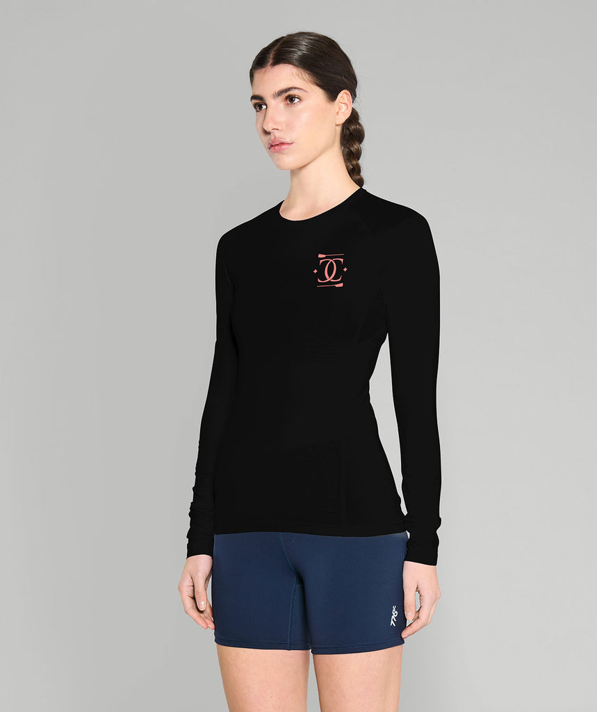 Women's College Club Seattle Base Layer LS - Black