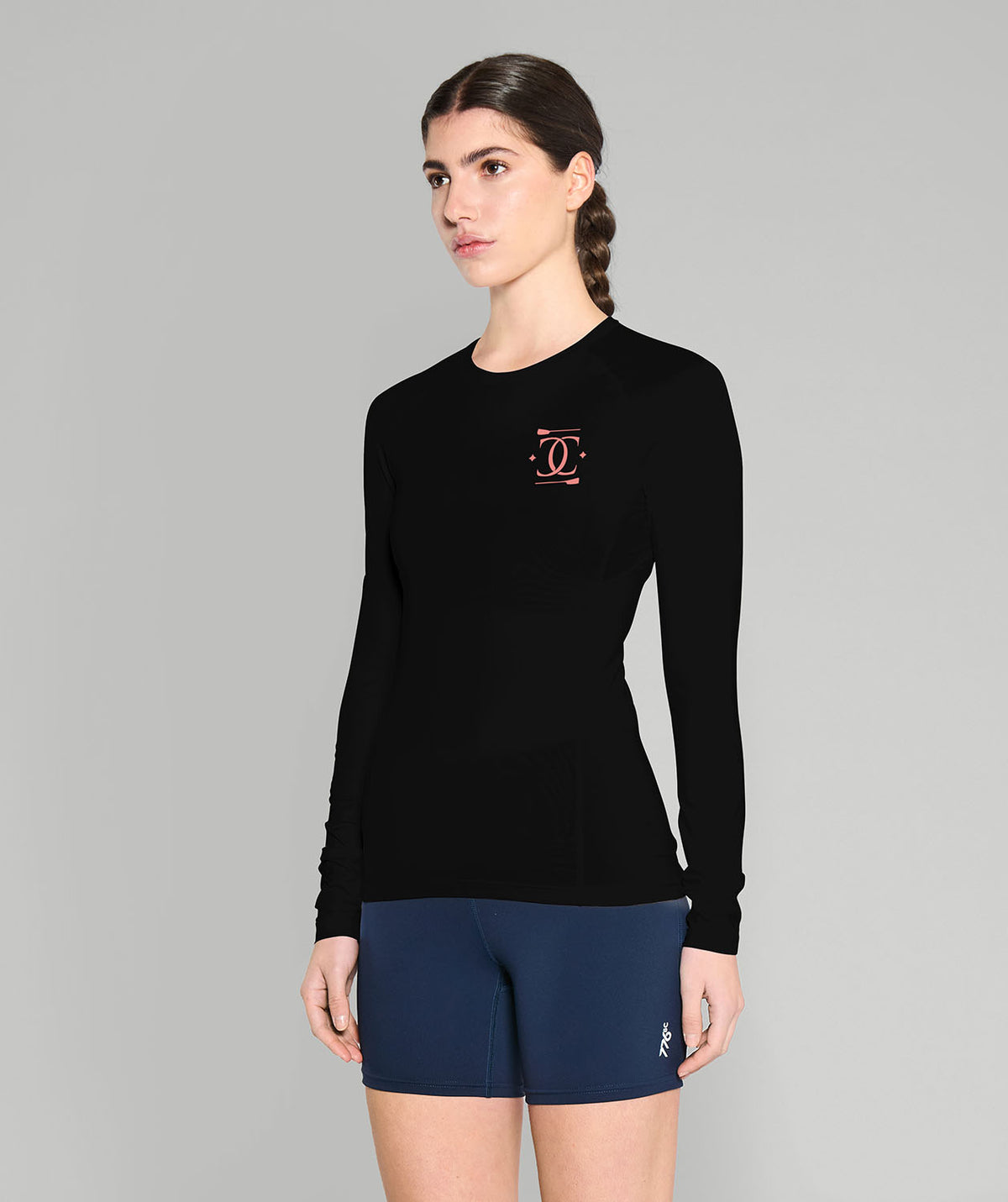 Women's College Club Seattle Base Layer LS - Black