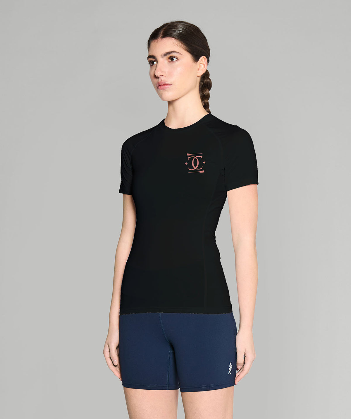Women's College Club Seattle Base Layer SS - Black